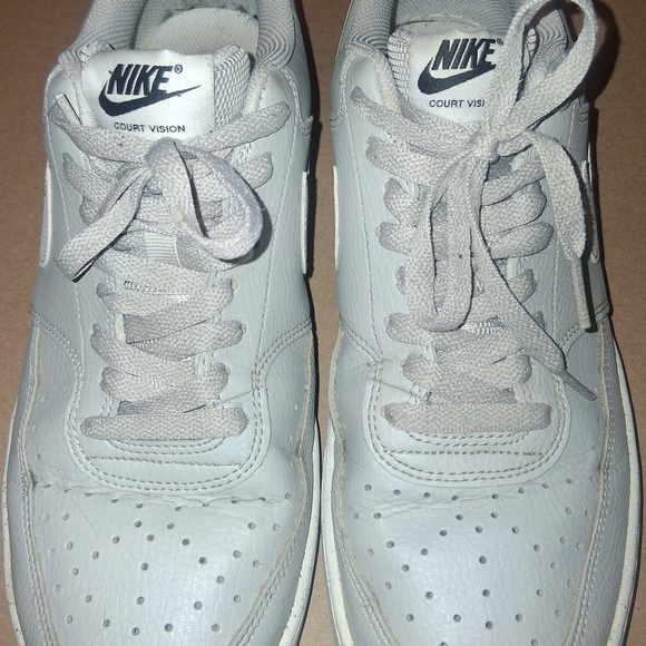 Nike Court Vision Men's Gray and White Sneakers - Picture 3 of 6